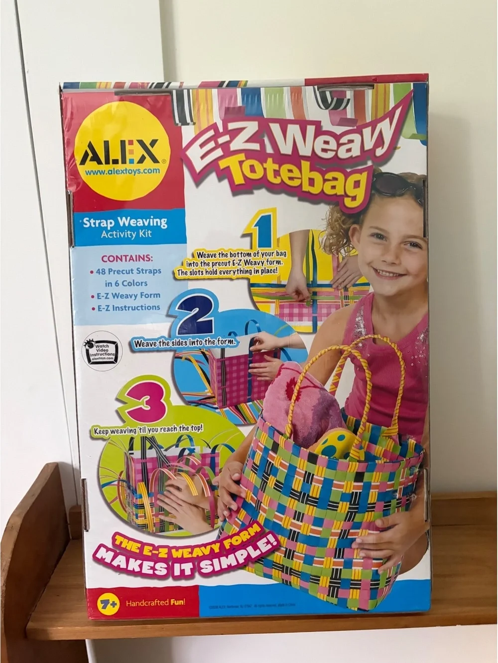 ALEX Toys E-Z Weavy Totebag Strap Weaving Craft Kit 2008 Sealed NOS